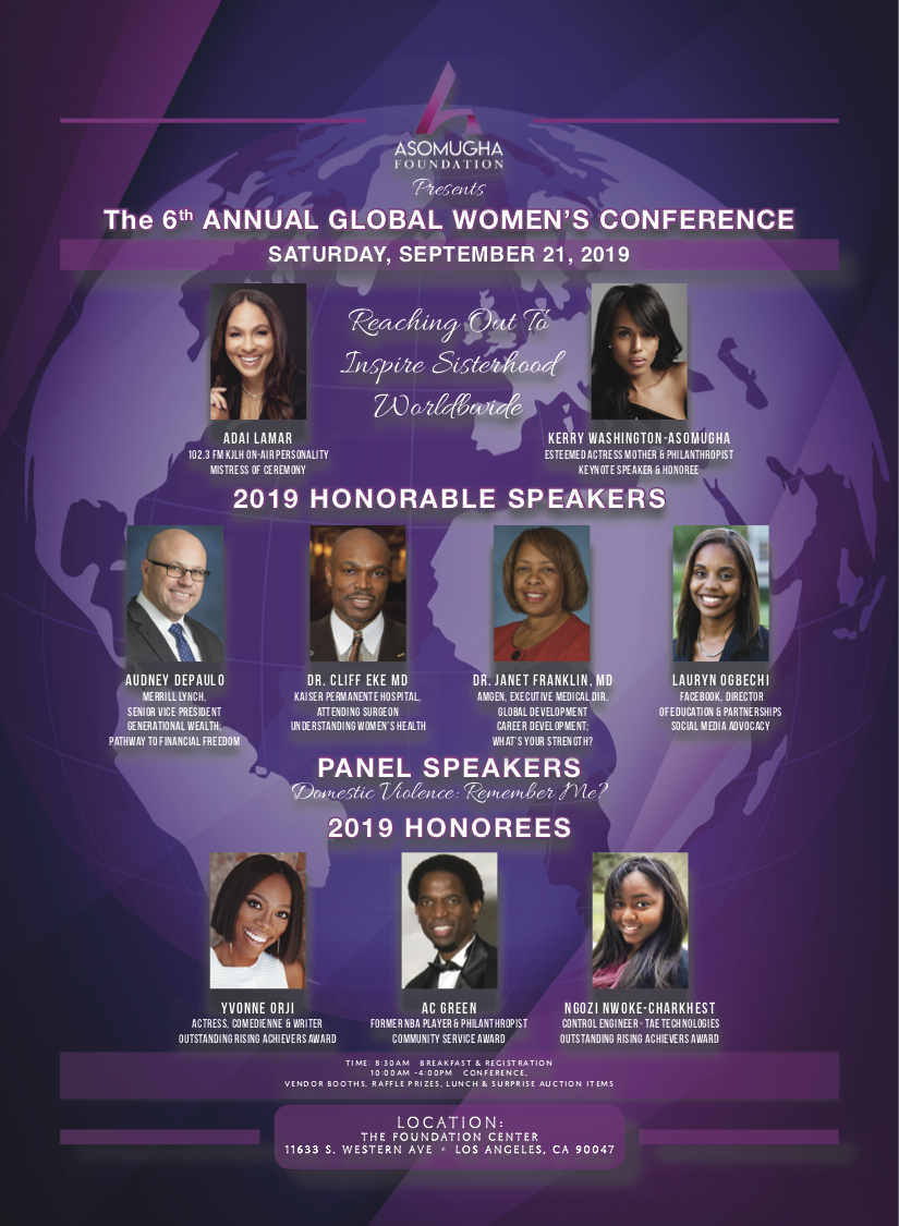 Register Today! 6th Annual Global Women's conference- 9/21/19 ...