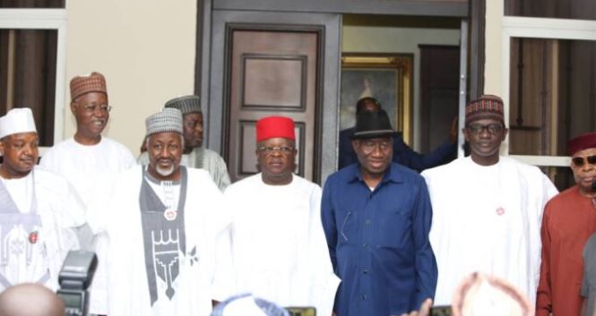 Goodluck Jonathan and APC governors