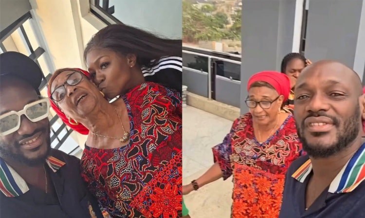 Video: 2Face’s Mother Finally Meets His Lover, Natasha, Months After Disapproving Their Relationship