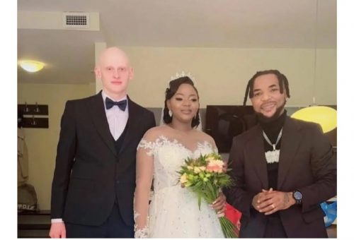 Oritsefemi hands over daughter to Lithuanian husband