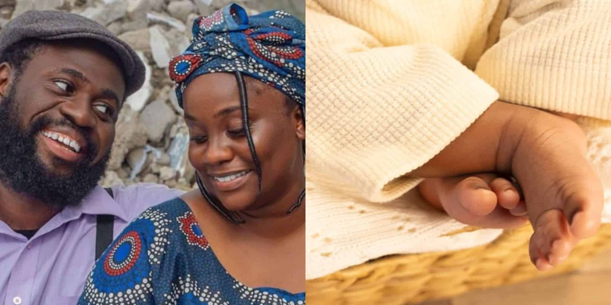 Lasisi Elenu, Wife Announce Arrival Of Baby Boy River After Daughter Rain
