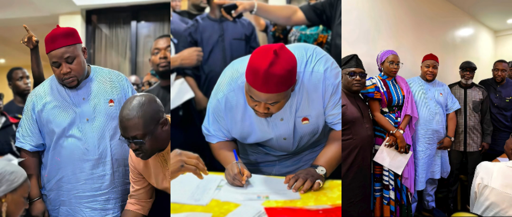 “Pray For Me”- Cubana Chiefpriest Shares Screening Video At APC Secretariat