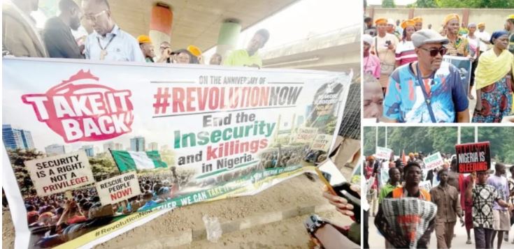 Protests in Lagos, Abuja over insecurity, economic hardship Protests in Lagos, Abuja over insecurity, economic hardship