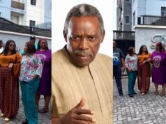 Nollywood actors pay condolence visit to late Olu Jacobs’ family (Video)