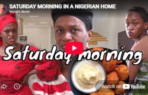 Saturday morning in a Nigerian home