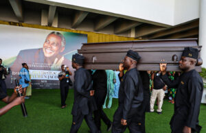 VIDEO: Nollywood legend Olu Jacobs buried in Lagos